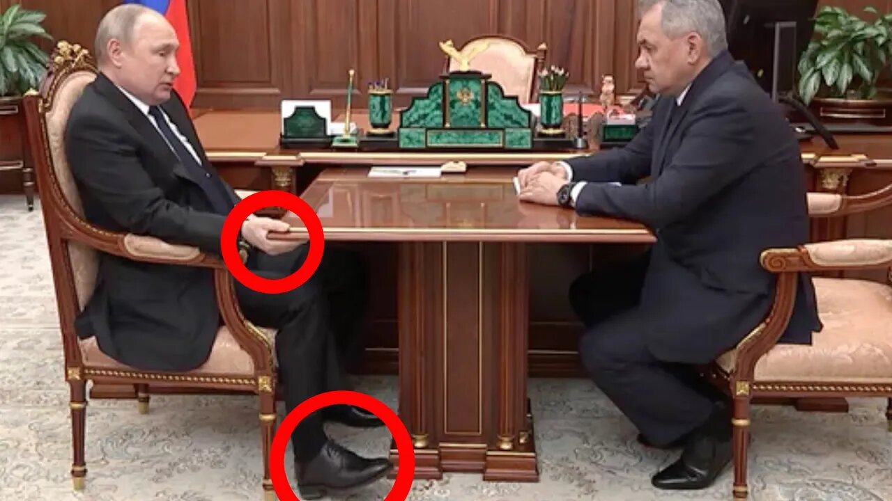 Visibly Bloated Putin Grips Table for Support in New Video
