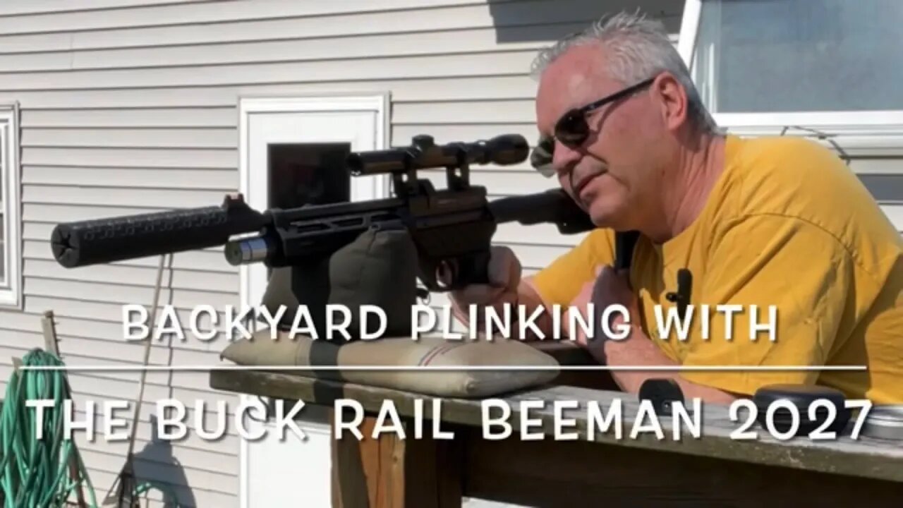 Backyard plinking with my Buck Rail Beeman 2027 carbine trigger testing and new scope.