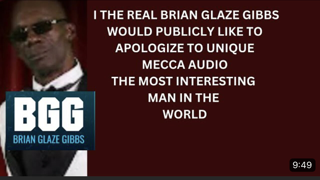 INSIDE SCOOP WITH THE REAL BRIAN GLAZE GIBBS I AM GOING TO HUMBLY BOW OUT GRACEFULLY BY APOLOGIZING