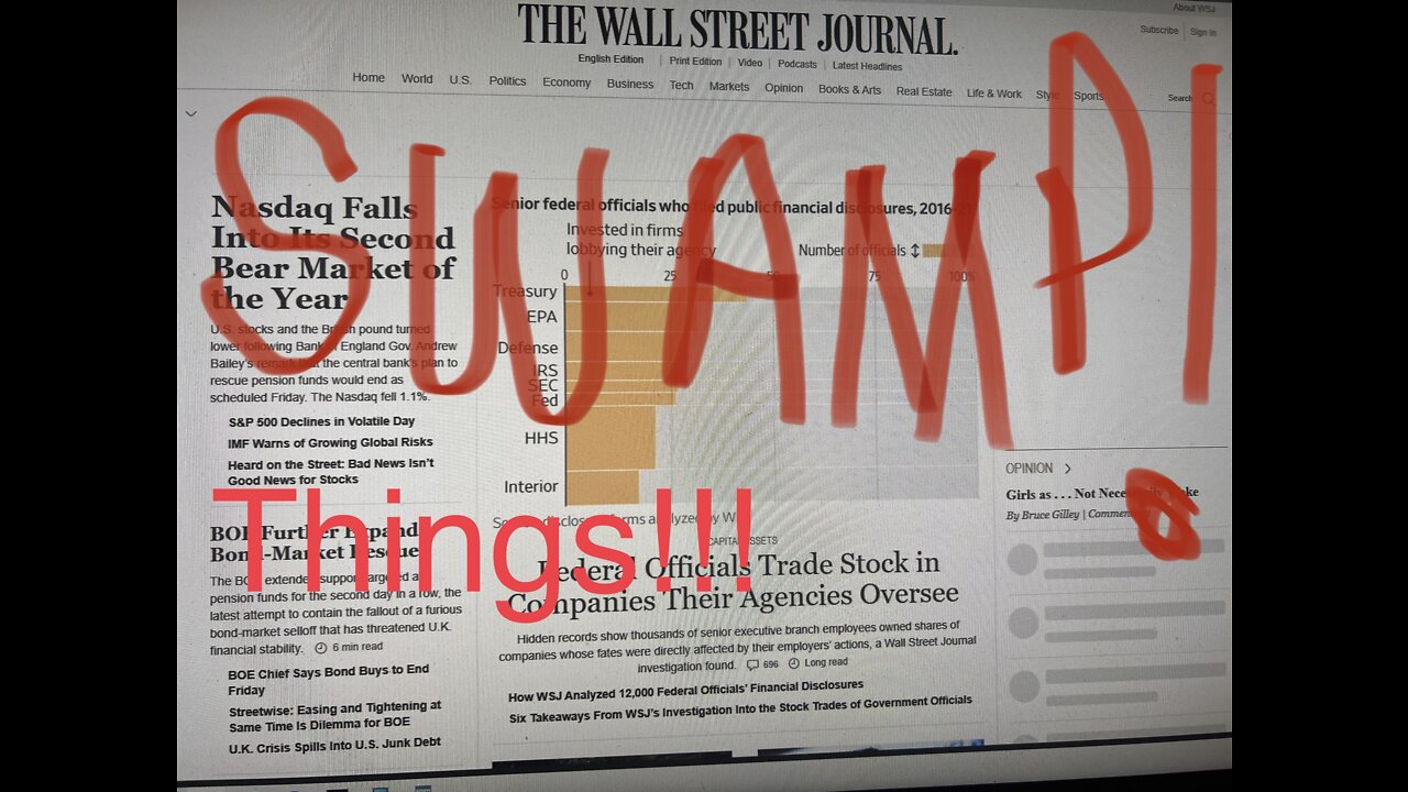 WSJ largest gov insider trading scandal ever