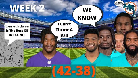 DOLPHINS VS RAVENS (WEEK 2) RECAP