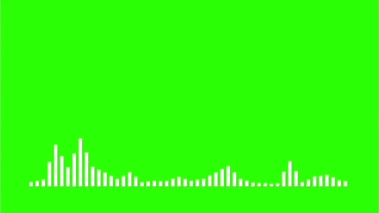 10 minutes Audio Spectrum Green Screen Effects