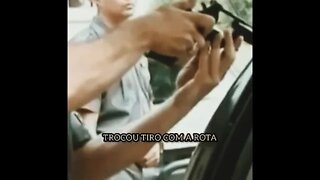 TROCOU TIRO COM A ROTA OLHA O QUE ACONTECE ( MEME ) ( VIRAL ) #shorts #rindo #pm #realidade