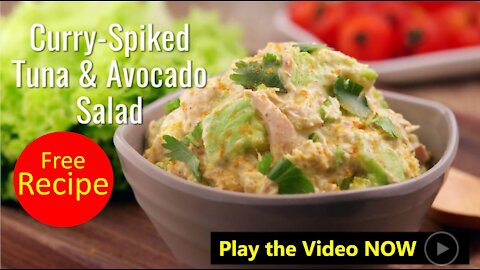 Free Recipe Curry Spiked Tuna & Avocado Salad