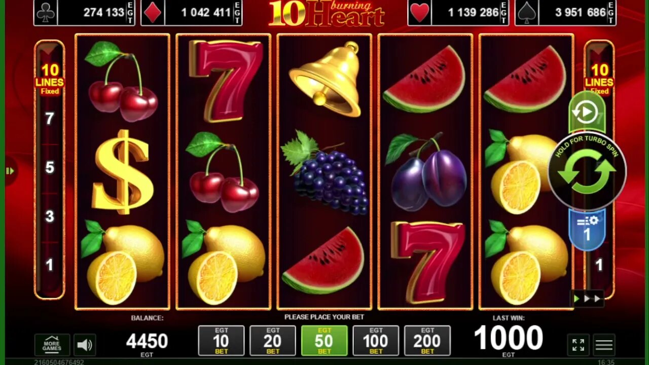 10 Burning Heart EGT