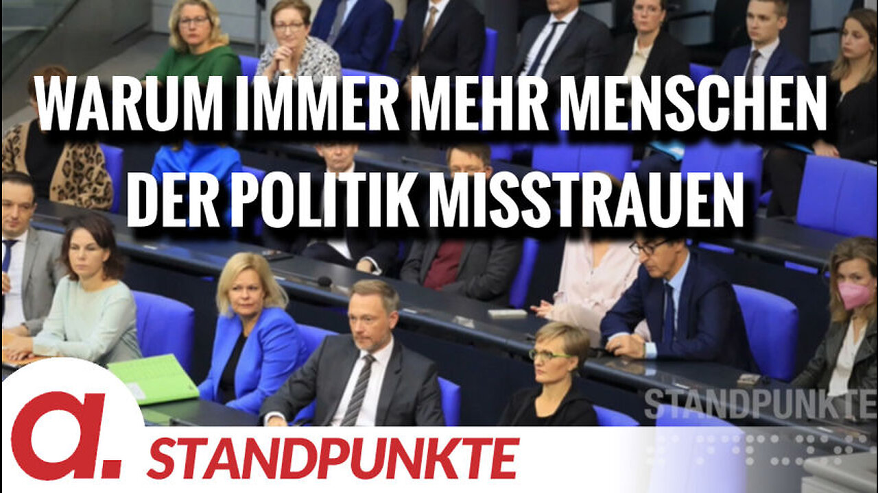 Warum immer mehr Menschen der Politik misstrauen | Von Peter Hahne