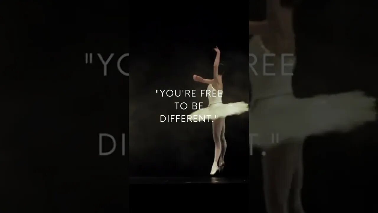 "You're free to be different."