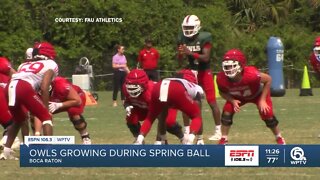 FAU Owls looking to improve during spring football