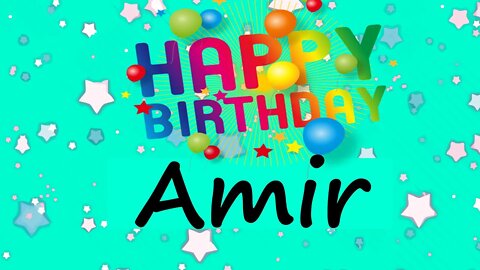 Happy Birthday to Amir - Birthday Wish From Birthday Bash