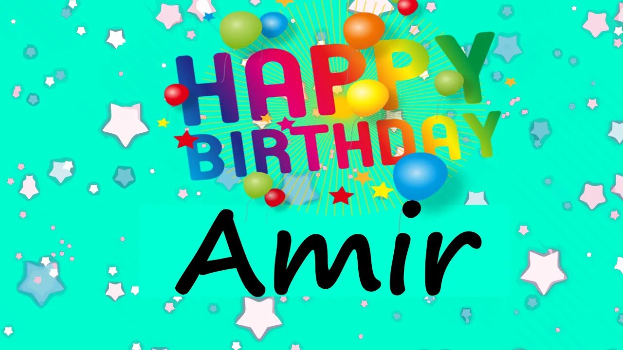 Happy Birthday to Amir - Birthday Wish From Birthday Bash