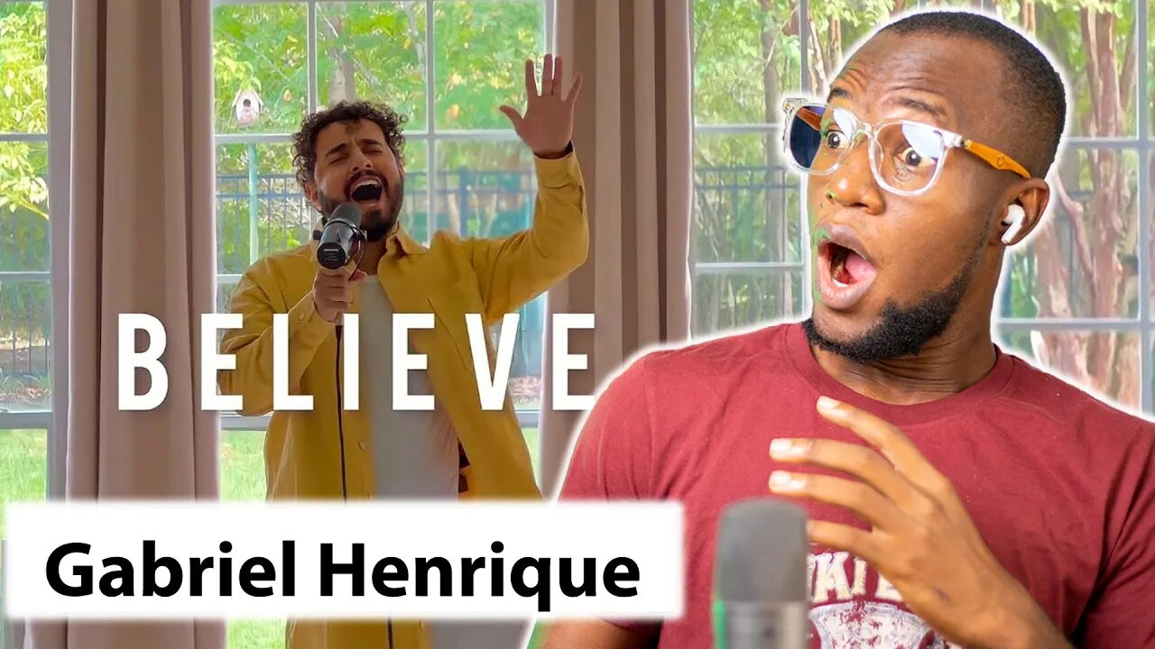 Gabriel Henrique - Believe (Cover) | REACTION