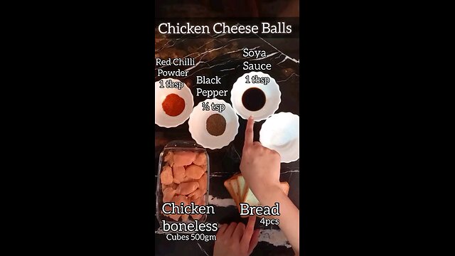 Chicken Cheese Balls | Cheese Stuffed Chicken Balls Recipe by Mehreen Diaries !!