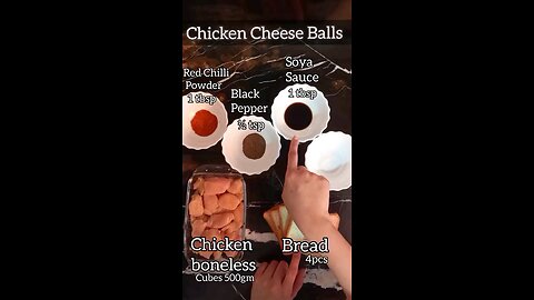 Chicken Cheese Balls | Cheese Stuffed Chicken Balls Recipe by Mehreen Diaries !!