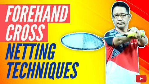 Forehand Cross Netting - Badminton Tips from PB KUSUMA TANGKAS - Indonesian with English subtitles