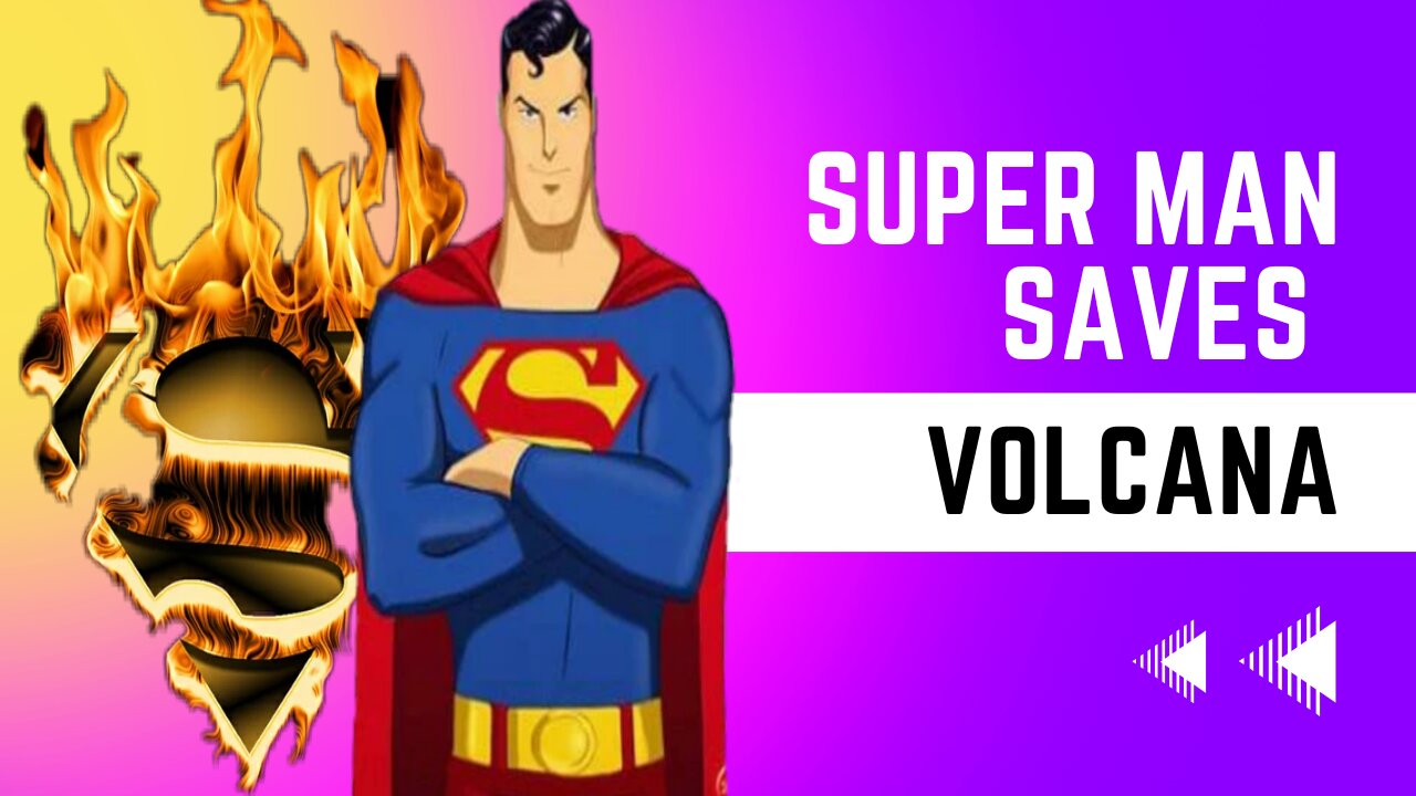 Superman's Mission | Saving Volcana #Superman #DC #cartoon