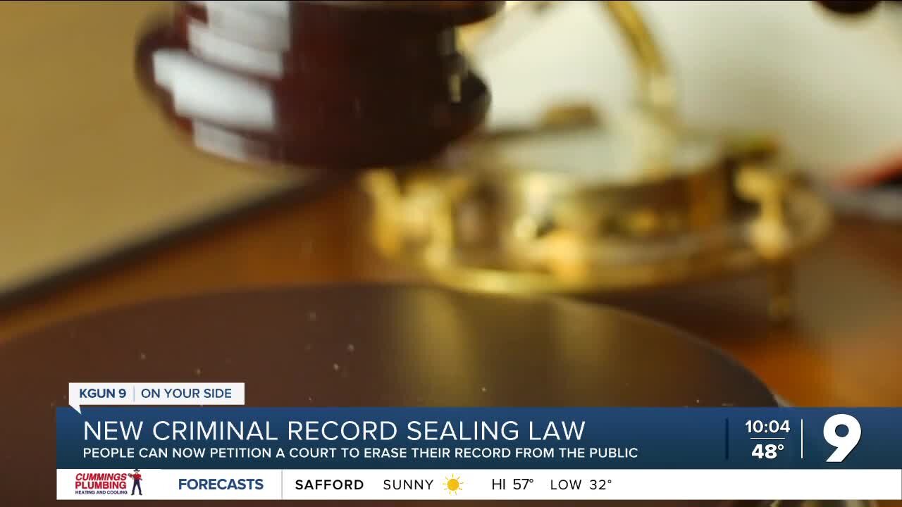 New Arizona law will allow some criminal records to be sealed