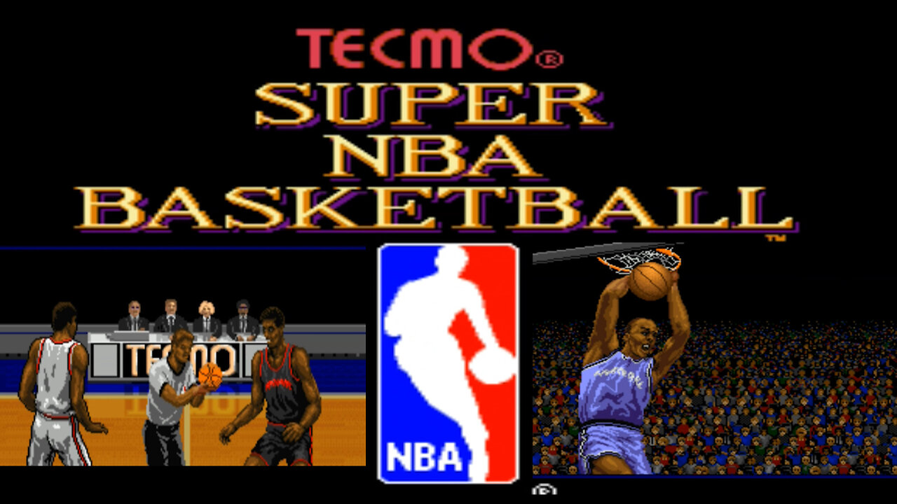 TECMO SUPER NBA BASKETBALL | Gameplay Match | Super Nintendo