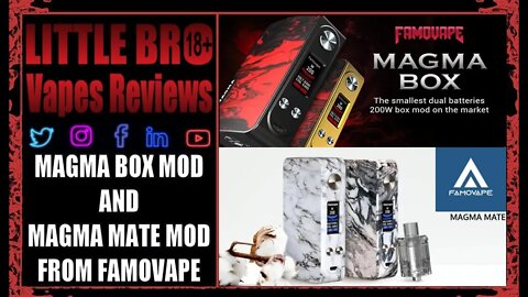 MAGMA BOX AND MAGAMA MATE 200W MOD FROM FAMOVAPE