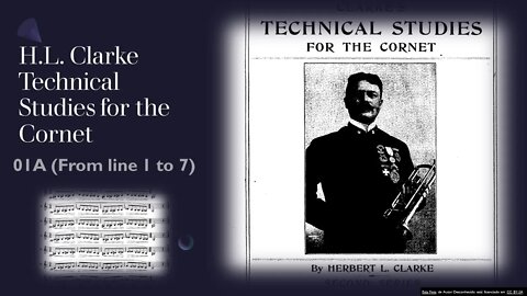 [TRUMPET STUDY] Clarke Technical Studies for the Cornet or Trumpet - #1 from line 1 to 7