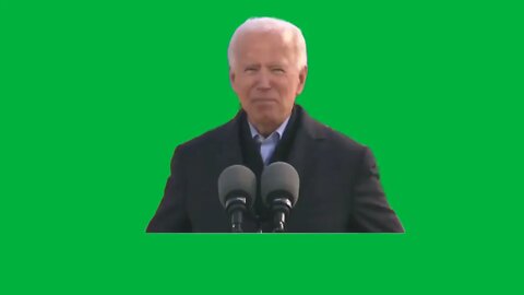 Green Screen –my word as a biden