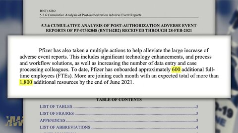 Follow the silence: Pfizer redacted hiring 2,400 employees to process adverse event report deluge