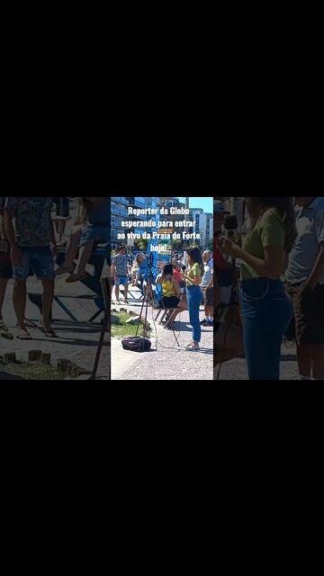 Repórter da Globo na Praia do Forte ao vivo! Cabo Frio hoje #shorts