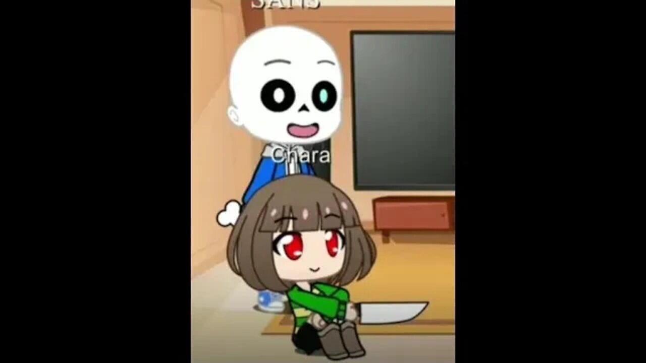 Sans e Chara React #undertale #tiktok #anime #sans #react