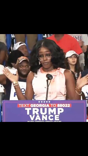 WATCH as Atlanta woman at Tramp rally destroys Kamala Harris