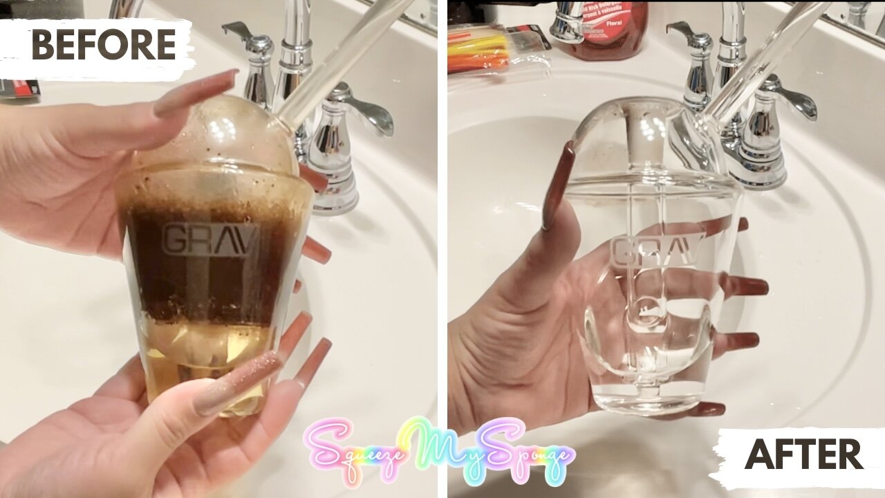 How To Clean GRAV LABS Slush Cup TAR REMOVAL With Dollar Tree Products DIY