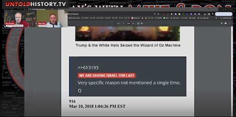 Controversial: Tuesdays With Mike & Ron - Q Drops / Is Gaza A "Wag The Dog" Op?