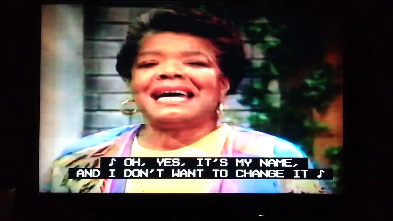 Maya Angelou (!!!) singing on Sesame Street (9-23-1997)