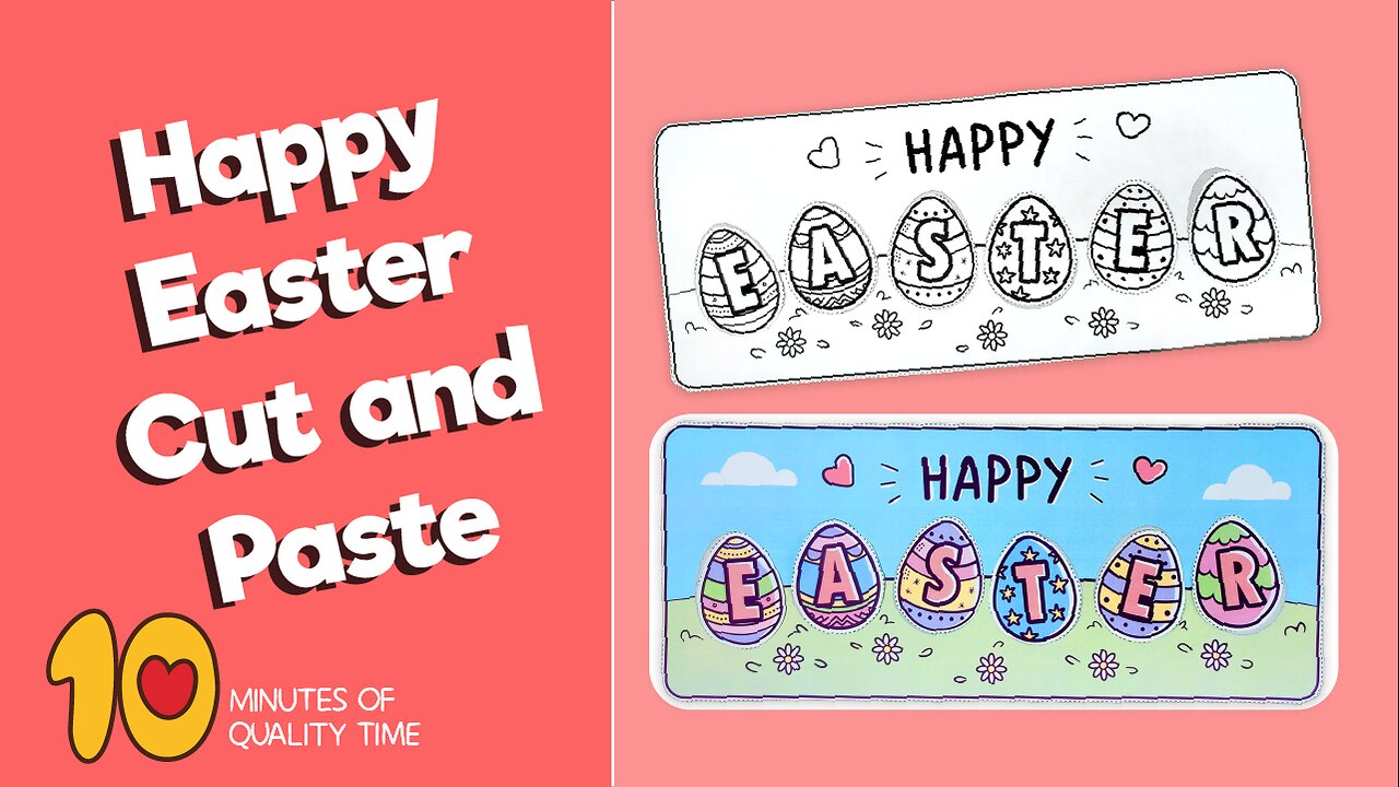 Happy Easter Cut and Paste Craft