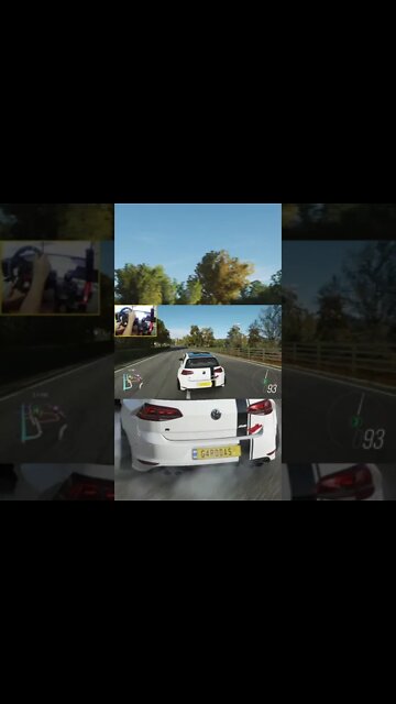 DRIFT GOLF R TRAÇÃO TRASEIRA Forza Horizon 4 VOLANTE G29 #Shorts