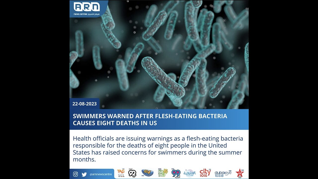 Flesh eating bacteria in US.