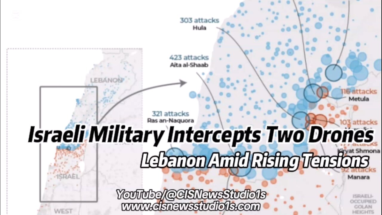 Israeli Military Intercepts Two Drones from Lebanon Amid Rising Tensions | CISNewsStudio1s