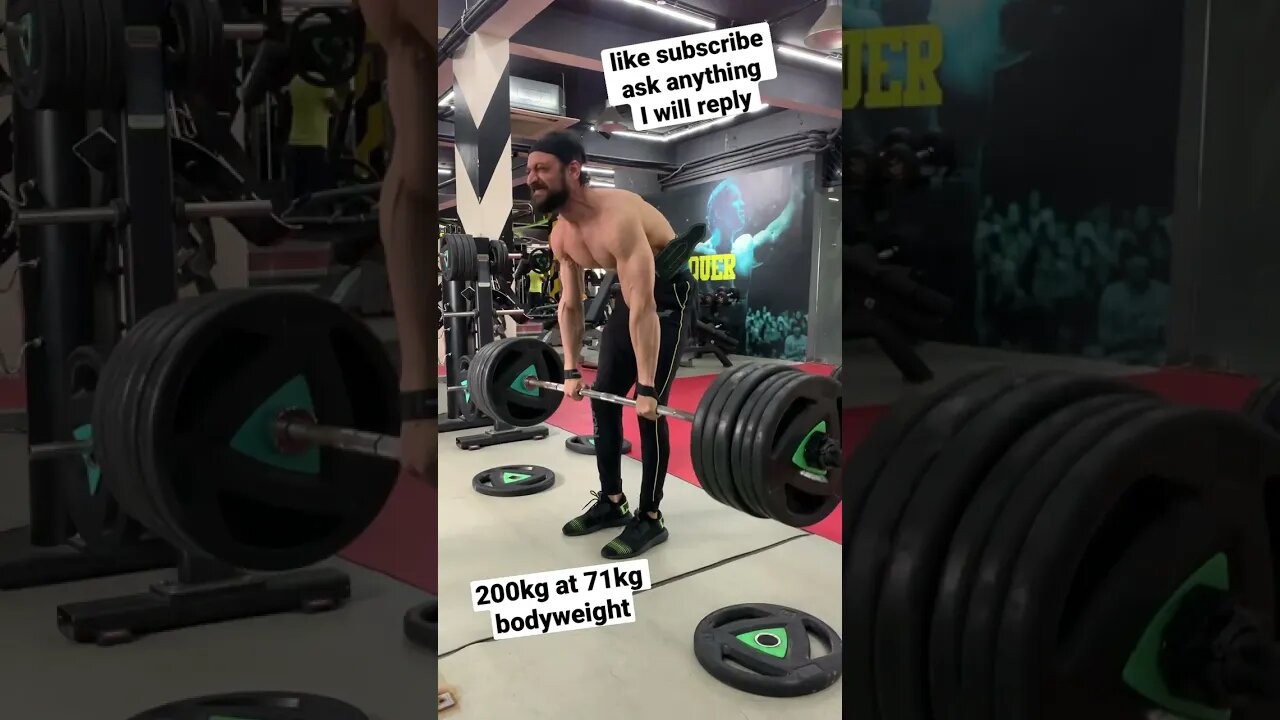 STRENGTH TRAINING | 200kg DEADLIFT #shorts