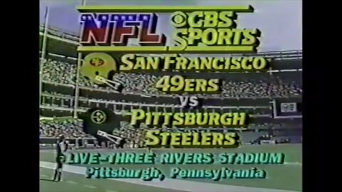 1981-11-01 San Francisco 49ers vs Pittsburgh Steelers