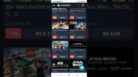 Promoção de jogos Star Wars na Nuuvem