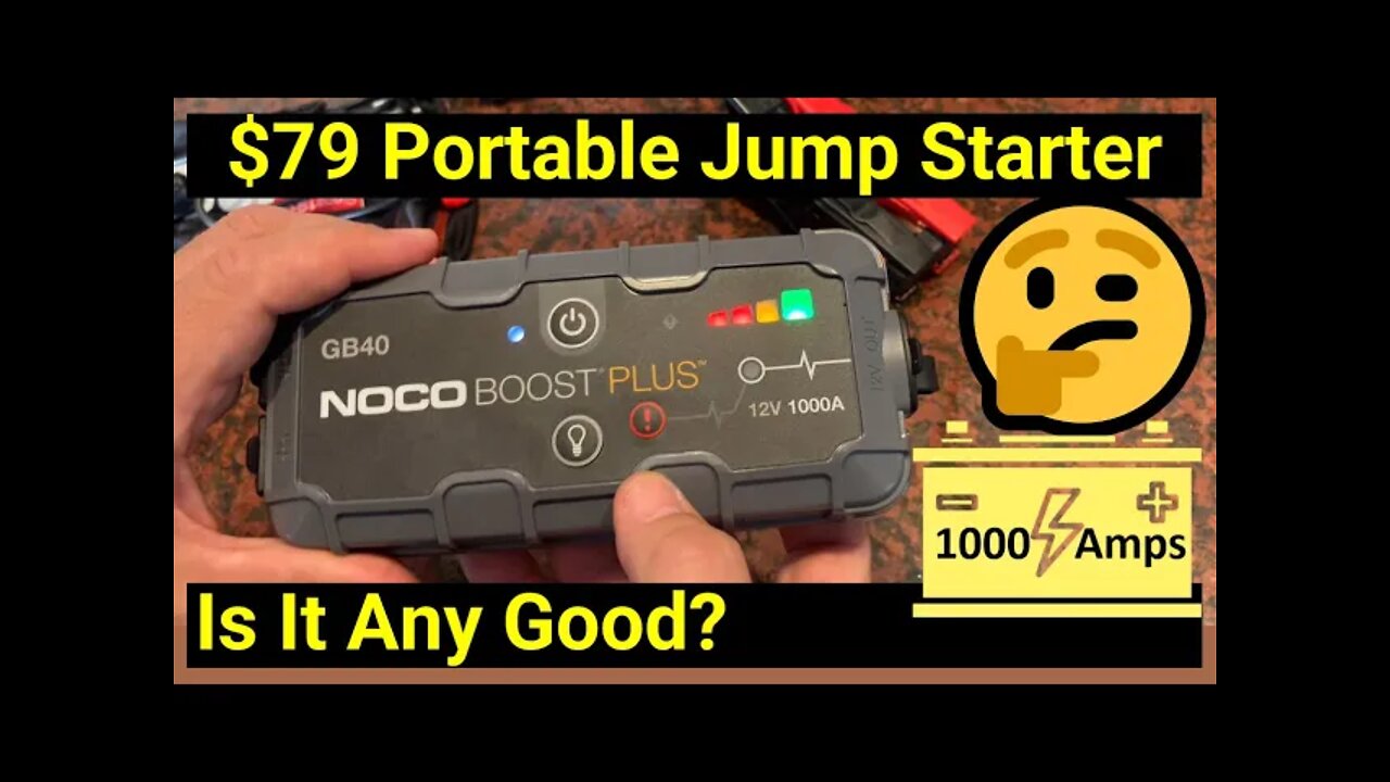 NOCO Boost Plus 12-Volt Lithium Ion Jump Starter ✅ Fix Your Dead Battery!