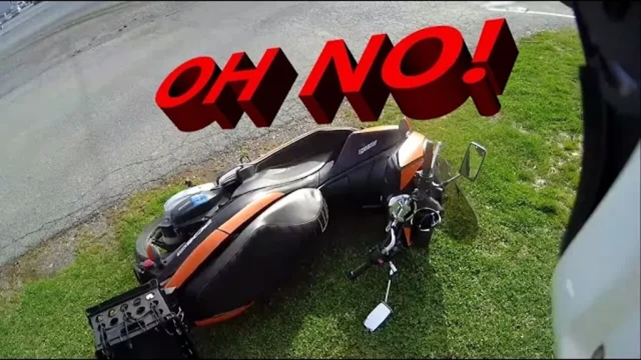 How to pick up a crashed motorcycle or scooter