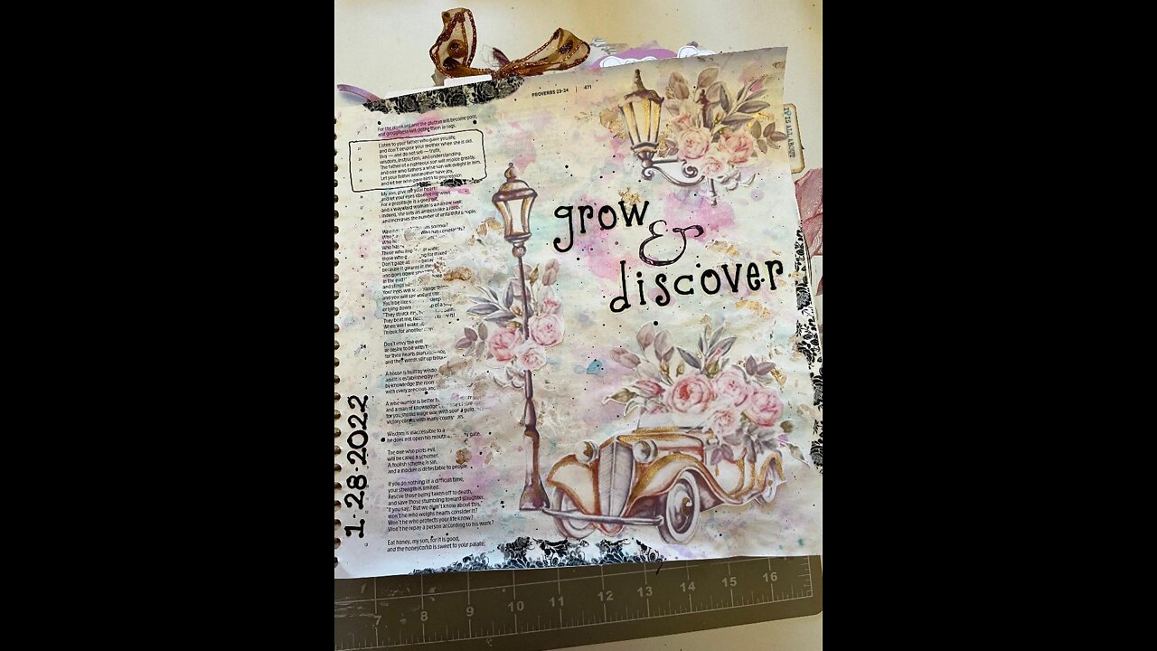 Let's Bible Journal Proverbs 23 (from Lovely Lavender Wishes)