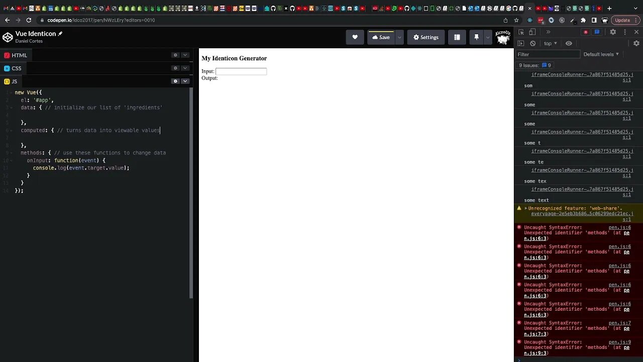 Data, Computed, and Methods in Vue (015)