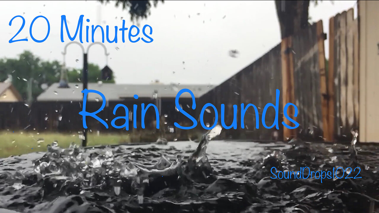 Relax And Decompress With 20 Minutes Of Rain Sounds Video