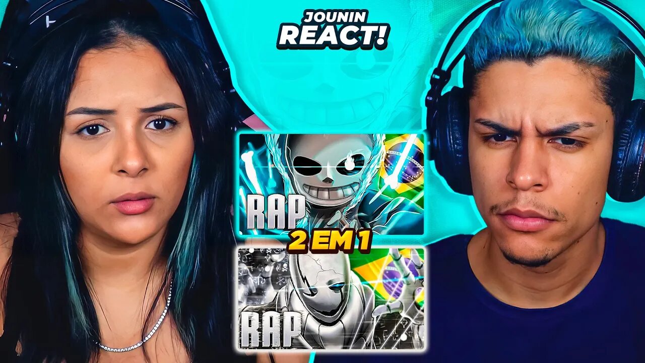 2 EM 1 PAPYRUS DA BATATA | Rap do Sans e Rap do W.D Gaster | [React Rap Nerd] 🔥
