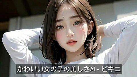 かわいい女の子の美しさAI - ビキニ