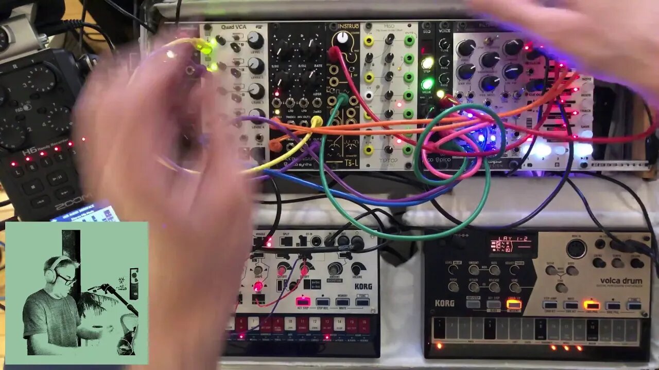 Jamming live improv modular synths techno/electro/whatever