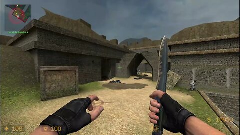 Counter Strike Source Aztec Bots #1 Just Only Knives