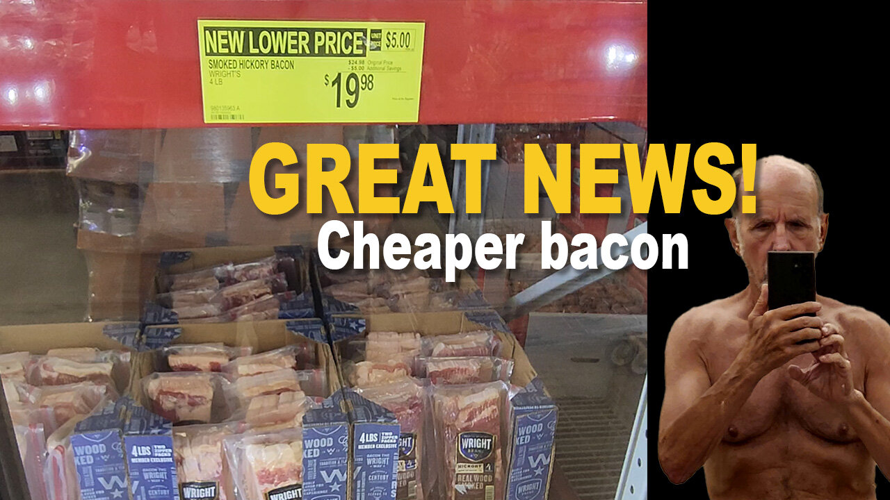 CHEAPER GAS and CHEAPER BACON this morning. LIFE IS GOOD!