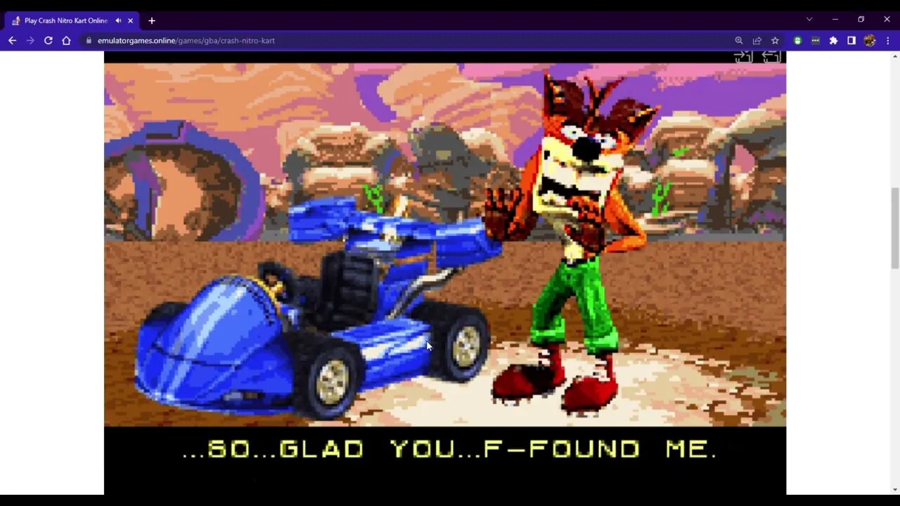 Crash Nitro Kart (GBA) - How To Unlock Fake Crash? (Out of Time Secret Area)