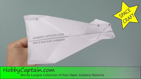 Paper plane folding instructions, The "Abhishek Orbiter" paper airplane